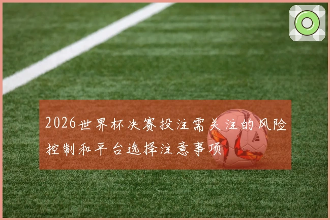 2026世界杯决赛投注需关注的风险控制和平台选择注意事项